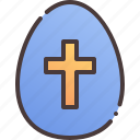 egg, cross, catholic, easter, paint