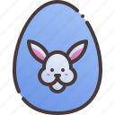 egg, easter, bunny, paint, rabbit, painting