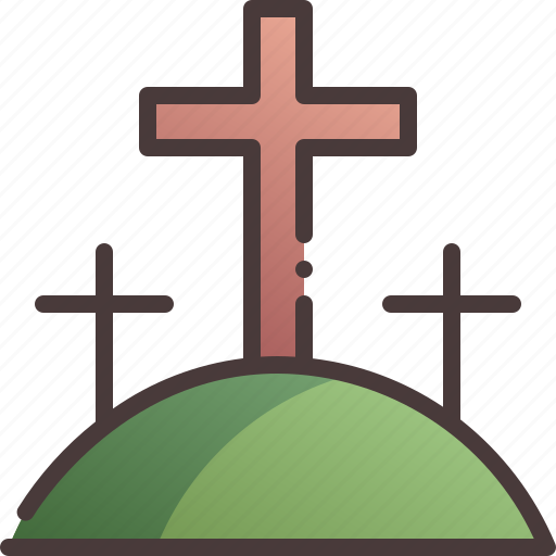Graveyard, grave, cross, cemetery, death icon - Download on Iconfinder