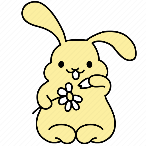 Bunny, chamomile, daisy, easter, flower, love, rabbit icon - Download on Iconfinder