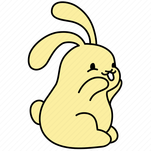 Bunny, fun, funny, giggle, luagh, rabbit, smile icon - Download on Iconfinder