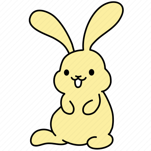 Animal, bunny, easter, pet, rabbit, smile, yellow icon - Download on Iconfinder