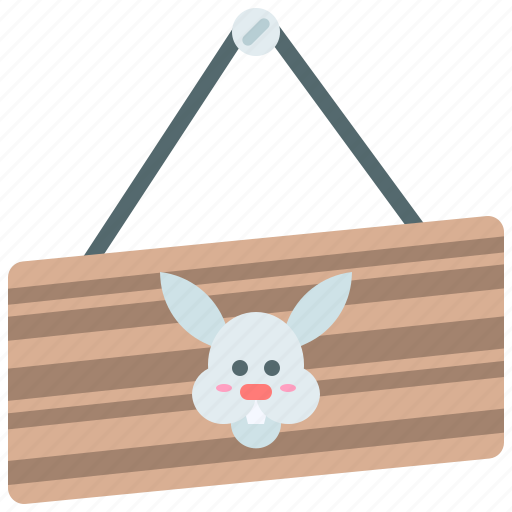 Bunny, hanging, sign, rabbit, easter icon - Download on Iconfinder