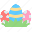 eggs, easter, grass, day, nature, hunt 