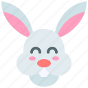 rabbit, bunny, easter, day, face, hare
