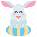 rabbit, hare, easter, day, egg, bunny