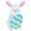 rabbit, hold, easter, holding, egg, bunny 