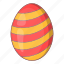 easter, egg, holiday, striped 