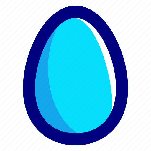 Blue, easter, easteregg, egg, food icon - Download on Iconfinder