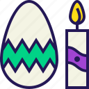 bunny, candle, celebration, easter, egg, rabbit