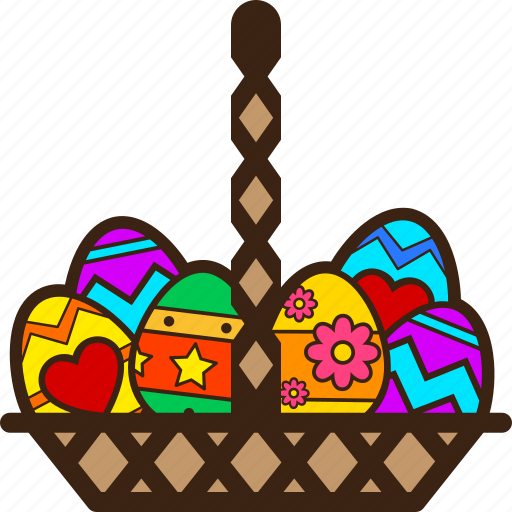 Basket, chocolates, easter, egg, eggs, full icon - Download on Iconfinder