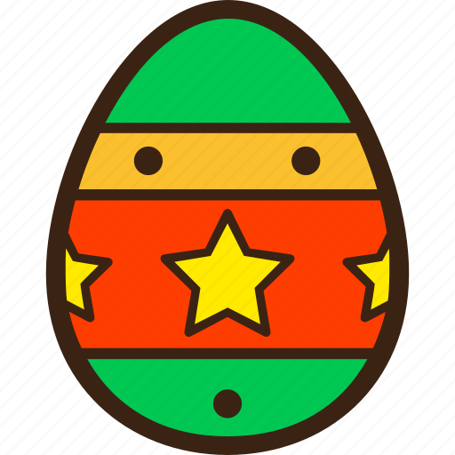 Chocolate, decoration, easter, egg, stars icon - Download on Iconfinder