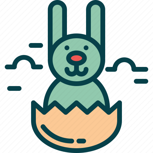Easter, egg, rabbit, shell icon - Download on Iconfinder