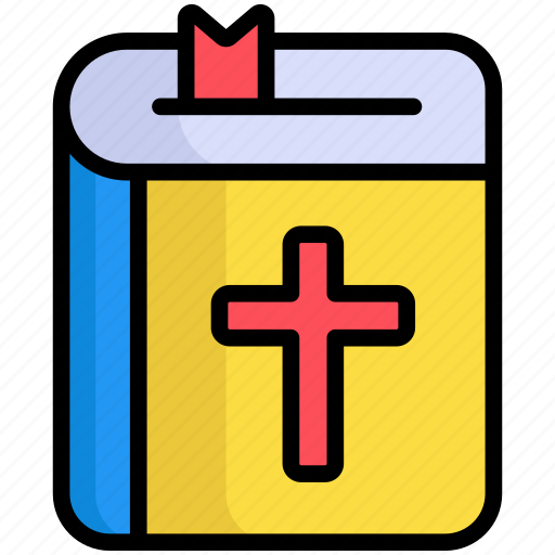 Bible, catholic, bookmark, cross, easter, jesus icon - Download on Iconfinder
