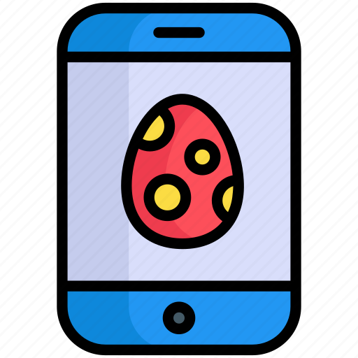 Easter egg, mobile, easter, egg, cell phone, app icon - Download on Iconfinder