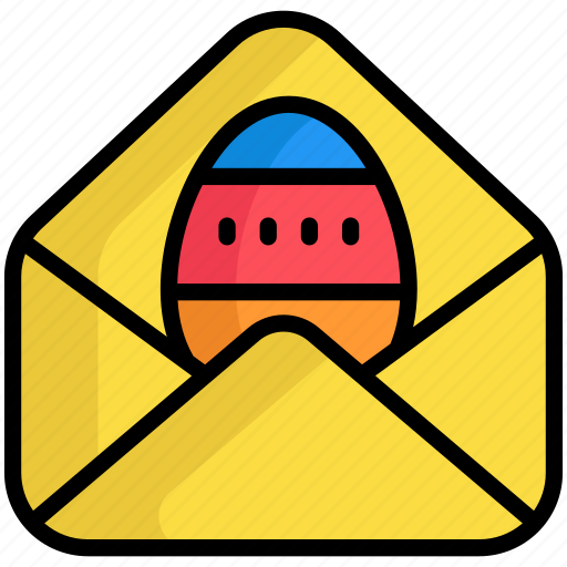 Easter invitation, easter mail, email, envelope, post icon - Download on Iconfinder