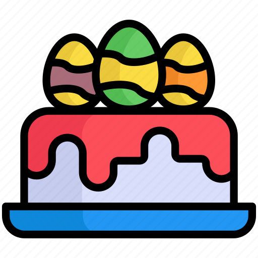 Easter cake, egg cake, cake, eggs, bread, bake icon - Download on Iconfinder
