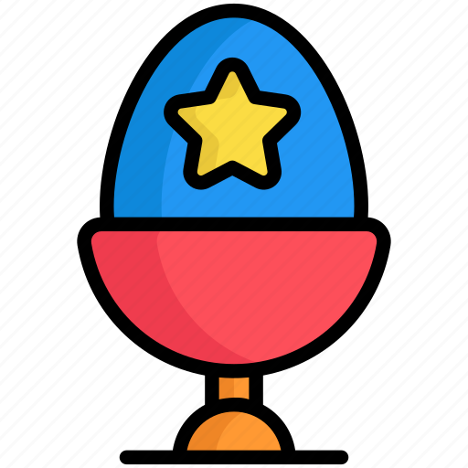 Easter cup, egg, cup, boiled egg, star, easter icon - Download on Iconfinder