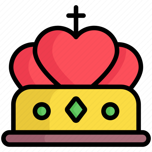 Queen crown, easter crown, crown, cross, easter, king icon - Download on Iconfinder