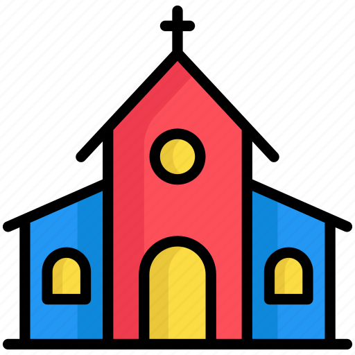Church, religion, building, christian, estate, cross icon - Download on Iconfinder