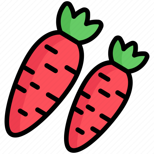 Carrot, healthy, food, vegetable, ingredient, red icon - Download on Iconfinder