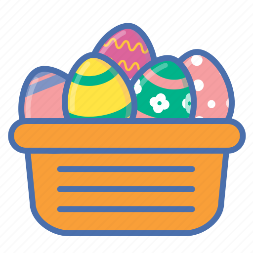 Basket, easter, egg, eggs, gift, present, spring icon - Download on Iconfinder