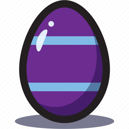 Easter, egg, decorate, painted, striped, decoration, holiday icon - Download on Iconfinder