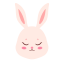 bunny, rabbit, cute, easter, sweet, cartoon, animal 