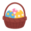 easter, eggs, colorful, festival, holiday, basket, decoration 