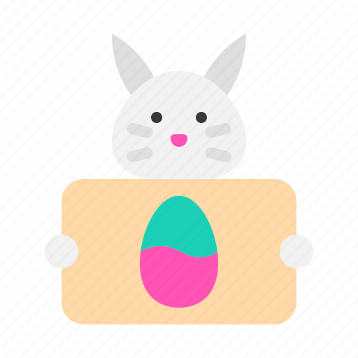 Bunny, easter, egg, rabbit, sign icon - Download on Iconfinder