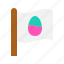 easter, egg, flag, sign 