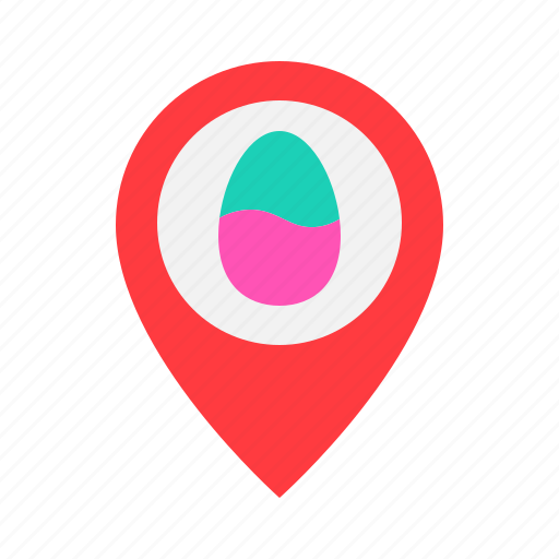 Easter, location, pin, place icon - Download on Iconfinder