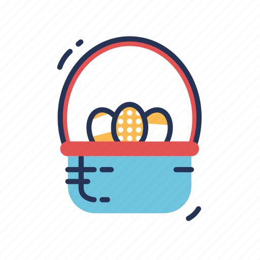 Basket, easter, eggs icon - Download on Iconfinder