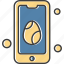 egg, mobile, phone, smartphone 