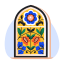 stained glass, decorative, floral, artwork, artistry 