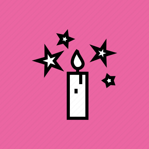 Candle, christmas, easter, lamp, light, stars icon - Download on Iconfinder