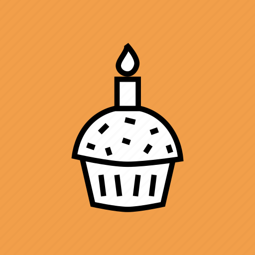 Cake, candle, dessert, easter, muffin, pastry, hygge icon - Download on Iconfinder