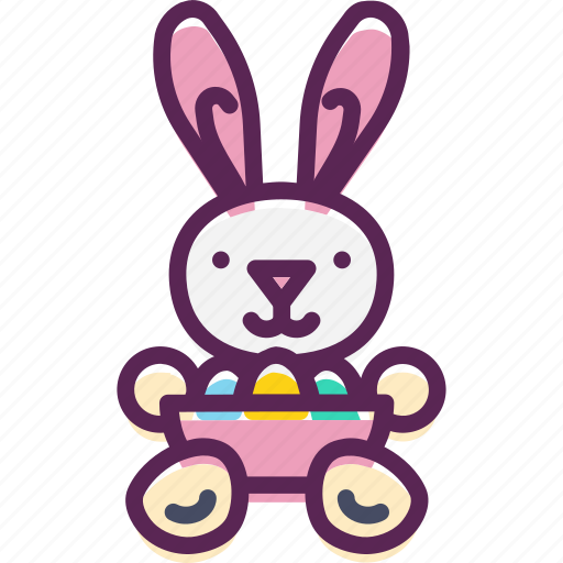 Bowl, bunny, cute, easter, eggs, paschal, rabbit icon - Download on Iconfinder