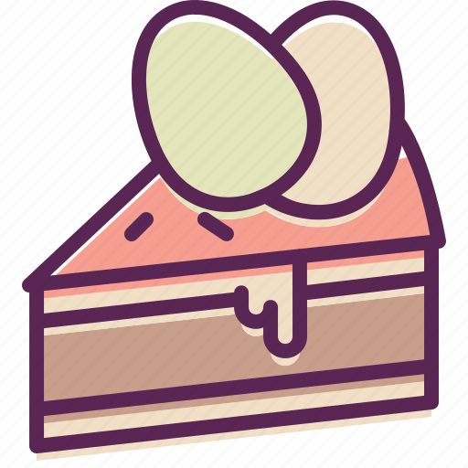 Cake, dessert, easter, egg, paschal, slice, hygge icon - Download on Iconfinder