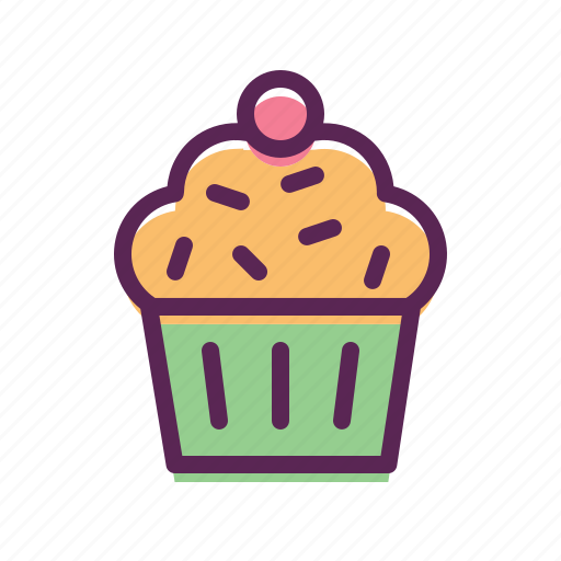 Cake, cup, dessert, easter, muffin, pudding, hygge icon - Download on Iconfinder