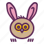bunny, ears, easter, owl, rabbit 