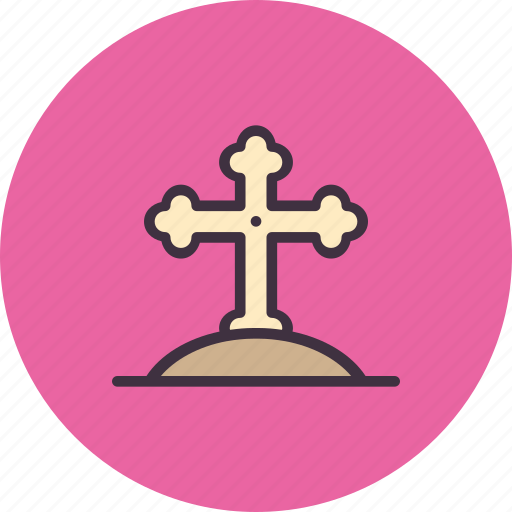 Cemetery, cross, easter, grave, sepulchre, stone, tomb icon - Download on Iconfinder