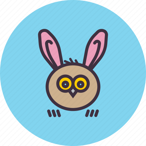 Bunny, ears, easter, owl, rabbit, animal icon - Download on Iconfinder