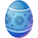 easter, egg, blue 