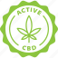 green, label, active cbd, cbd, medical, cannabis, marijuana 