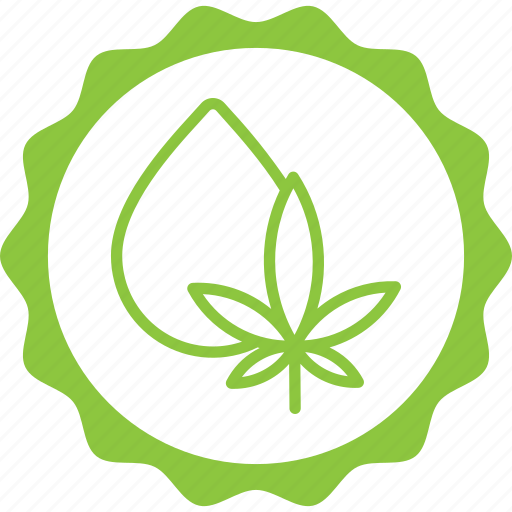 Green, label, cbd, drops, thc, cannabis, marijuana icon - Download on Iconfinder