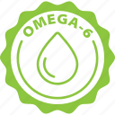 green, label, omega 6, oils 