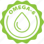 green, label, omega 6, oils 