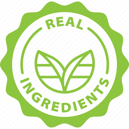 Real ingredients, green, stamp, label icon - Download on Iconfinder