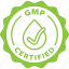 green, label, gmp certified 